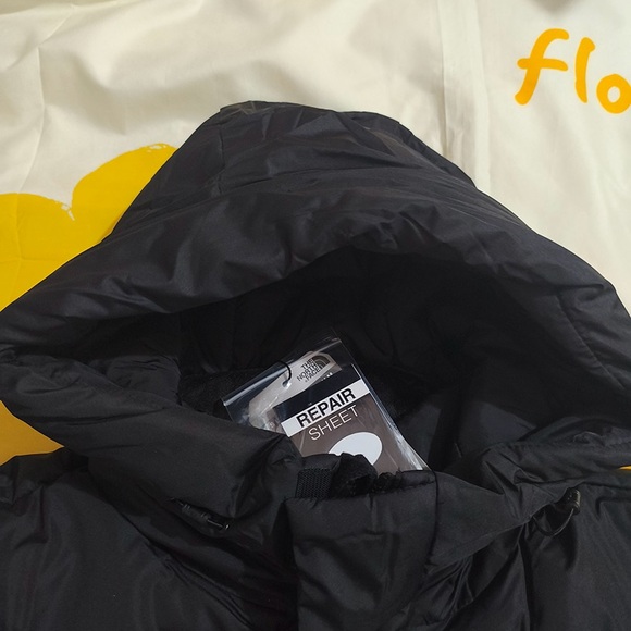 The North Face Black Long Hooded Down Jacket - Picture 3 of 11